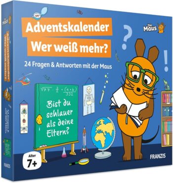 FRANZIS Die Maus Adventskalender Wer weiß mehr
